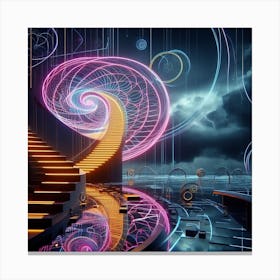 Spiral Staircase 6 Canvas Print