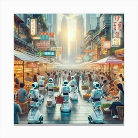 Asian Market 1 Canvas Print