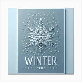 Winter Chill Poster 1 Canvas Print