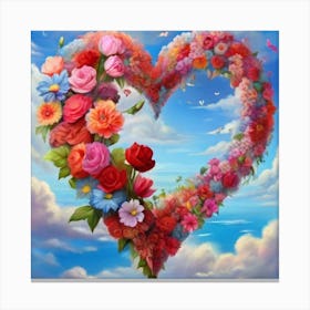 Heart of roses 1 Canvas Print