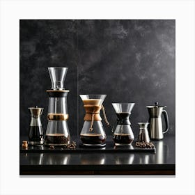 Coffee Pots Canvas Print