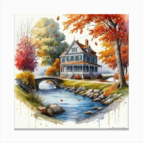 Autumn House Canvas Print