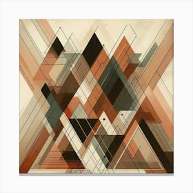 Abstract Geometric Painting 4 Canvas Print