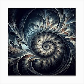 Spiral Fractal Art Canvas Print