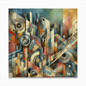 Abstract Cityscape 4 Canvas Print