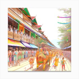 Thailand'S Chinese New Year Canvas Print