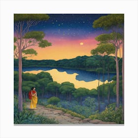 Samadhi Lake Canvas Print