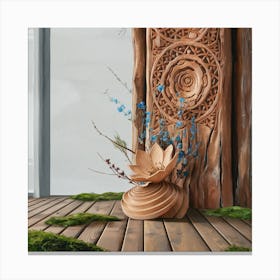Wood Carving Canvas Print