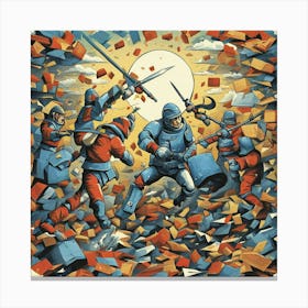 Battle Of Issues Canvas Print