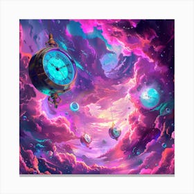 Clock In The Sky Canvas Print