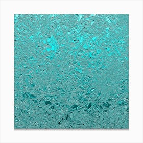 Aqua Aluminum Foil Canvas Print