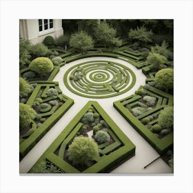 Labyrinth Garden Canvas Print