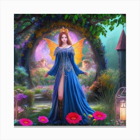 Fairy In The Garden 1 Canvas Print