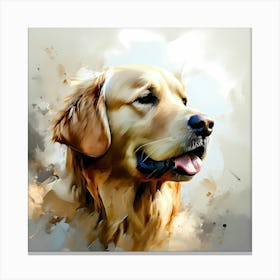 Golden Retriever Painting 3 Canvas Print