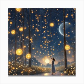 Fairy Lanterns Canvas Print