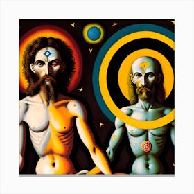 'The Two Gods' Canvas Print