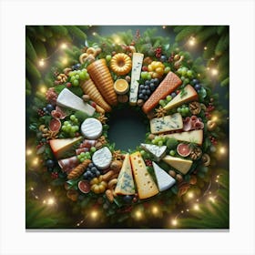 Cheese Wreath Canvas Print