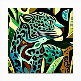 Jaguar In Jungle 1 Canvas Print