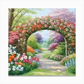 Garden Archway Canvas Print