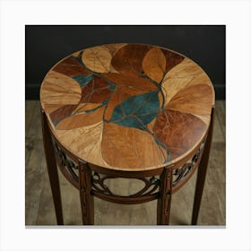 Victorian Leaf Table Canvas Print