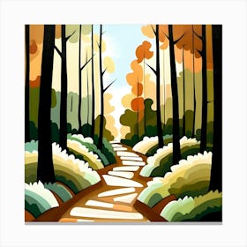 Path Through The Woods Canvas Print