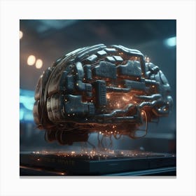 Futuristic Brain 7 Canvas Print