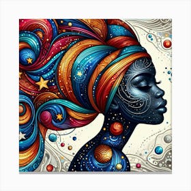 Celestine Celestial Portrait Canvas Print