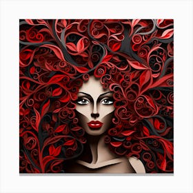 Red Haired Woman 2 Canvas Print