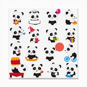 Giant Panda Bear Cuteness Canvas Print