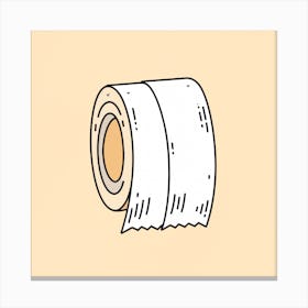 Roll Of Toilet Paper Canvas Print