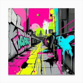 Graffiti Street Art Canvas Print