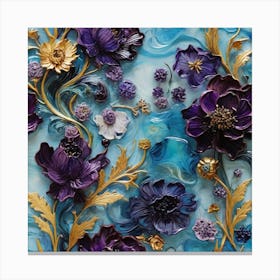 Azure and amethyst Canvas Print