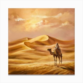 Camel Rider Canvas Print