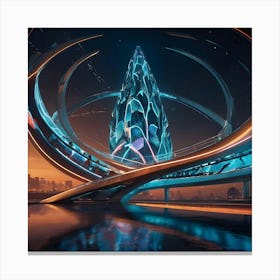 Futuristic City Canvas Print