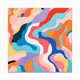 Vibrant Flows Canvas Print