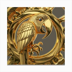 Golden Parrot Canvas Print