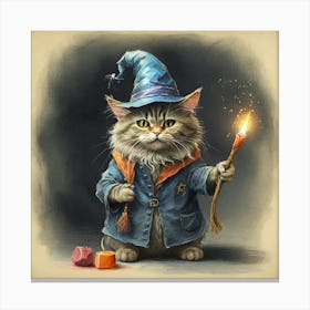 Wizard Cat 4 Canvas Print