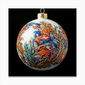 Firefly Hyper Detailed Porcelain Christmas Ball With Vibrant Creature Design 82060 Canvas Print