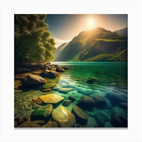 Lake In Norway Canvas Print