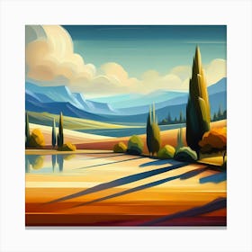 Landscape Painting 114 Canvas Print