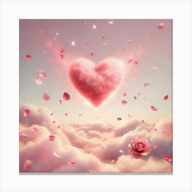 Heart In The Sky 1 Canvas Print