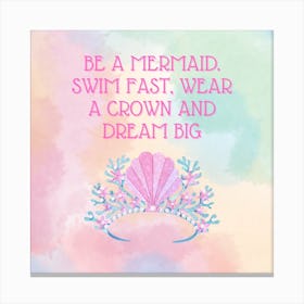 Mermaid Crown Canvas Print