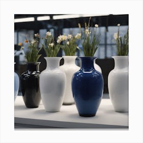 BB Borsa Vases Royal Canvas Print