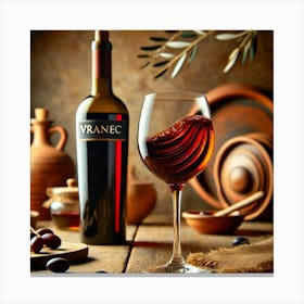 Sovereign Flame Vranec Wine Canvas Print