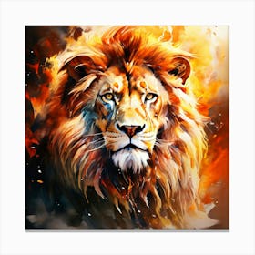 Lion Painting Canvas Print