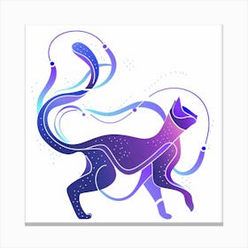 Zodiac Cat Canvas Print