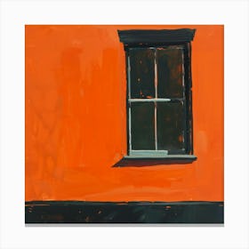 Orange Window Canvas Print