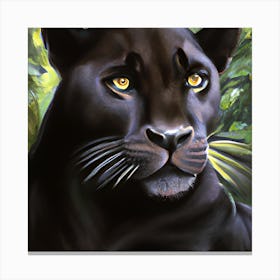 Pretty Black Panther Canvas Print