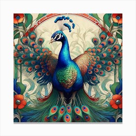 Peacock 49 Canvas Print