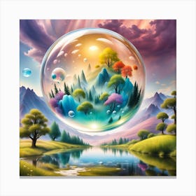 bubble universe... Canvas Print